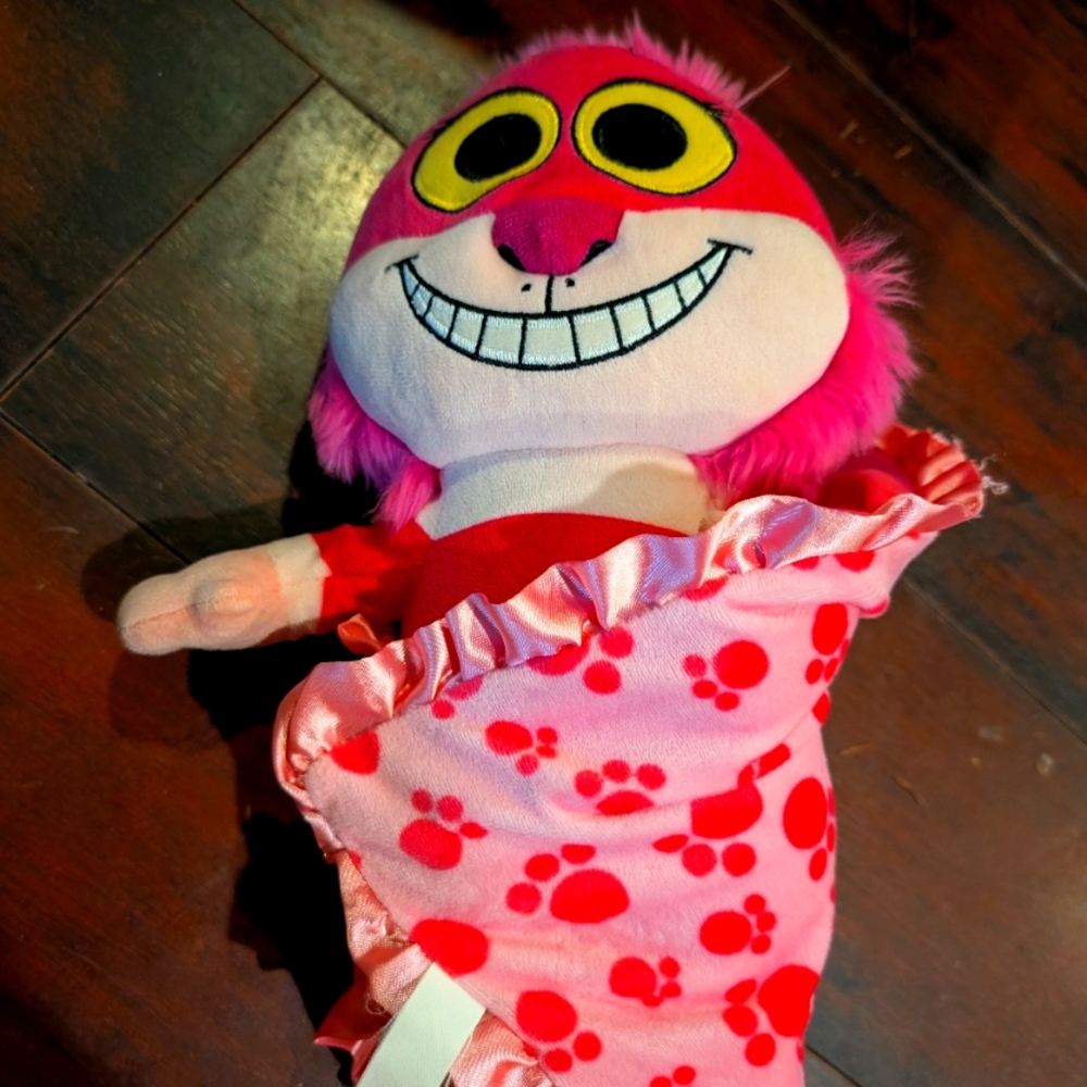 DISNEY PARKS BABIES 11" CHESHIRE CAT ALICE IN WONDERLAND